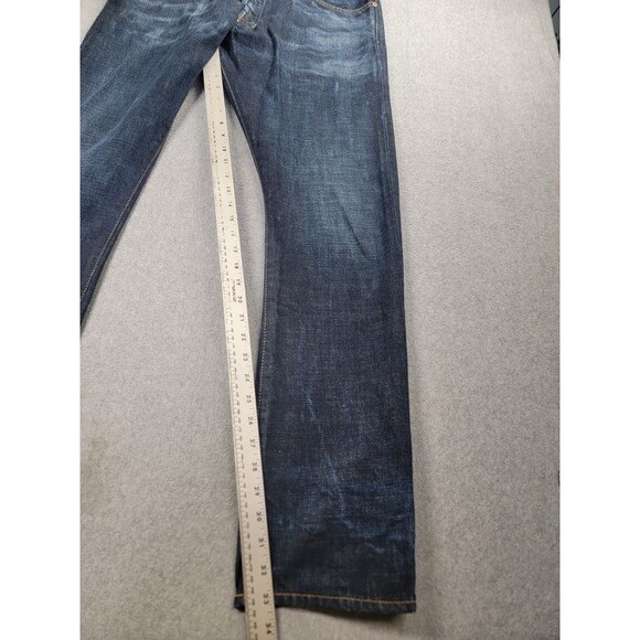 Polo Ralph Lauren Jeans Mens 36 34x32 Slim Straight Varick Distressed Honeycomb - Picture 2 of 16